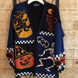 J.J. Brown Halloween print Cardigan